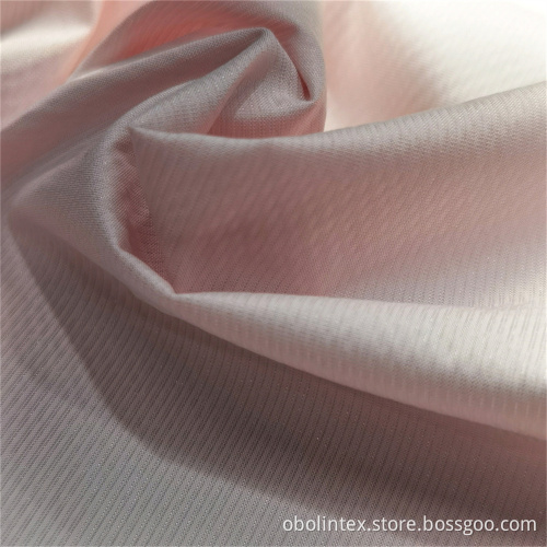 OBL21-2140 Polyester Stripe For Down Coat